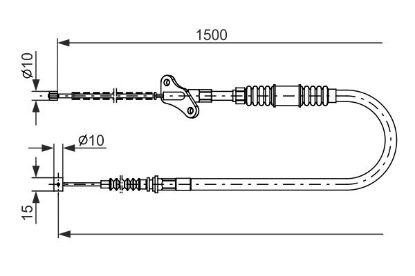Cable Pull, parking brake -