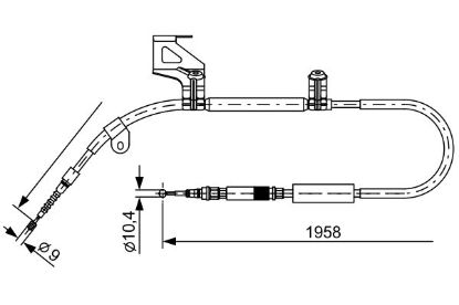Cable Pull, parking brake -