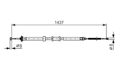 Cable Pull, parking brake -