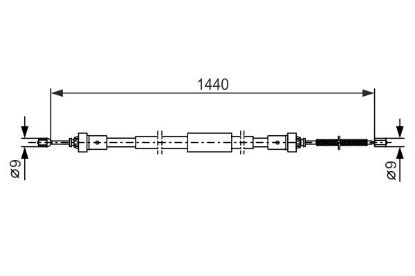 Cable Pull, parking brake -