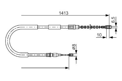 Cable Pull, parking brake -