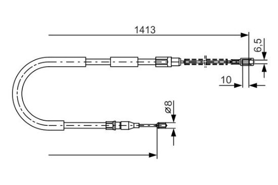 Cable Pull, parking brake -