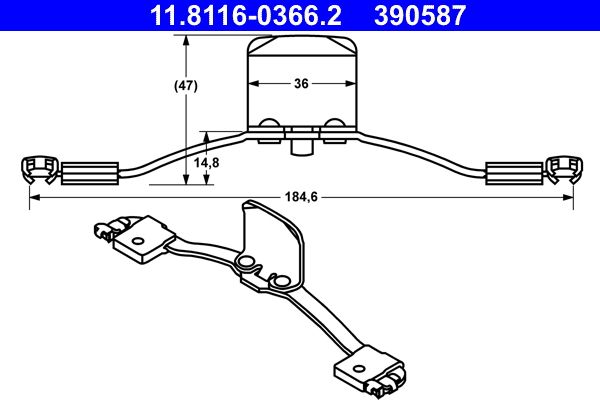 Spring, brake caliper -