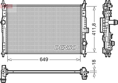 Radiator, engine cooling -