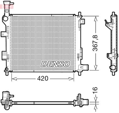 Radiator, engine cooling -