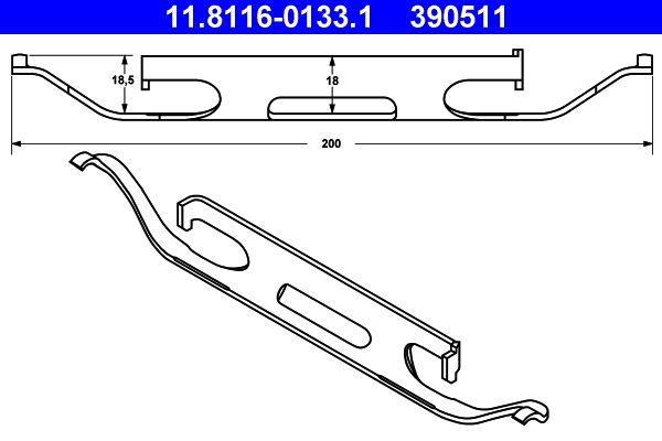 Spring, brake caliper VOLVO - 30760612