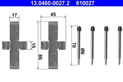 Accessory Kit, disc brake pad -