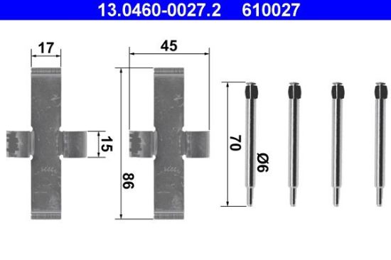 Accessory Kit, disc brake pad -
