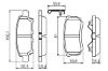 Brake Pad Set, disc brake CHRYSLER - 05191 271AA