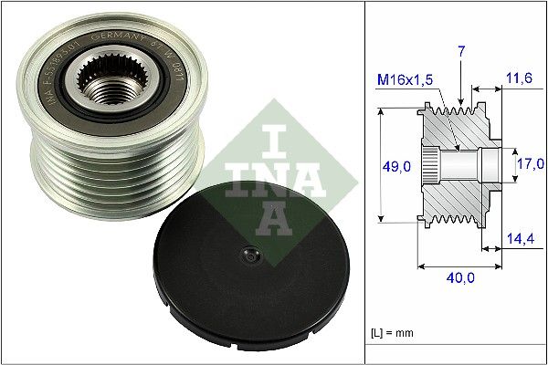 Alternator Freewheel Clutch -