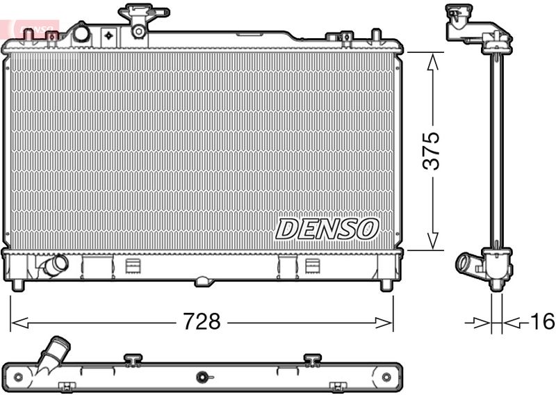 Radiator, engine cooling -