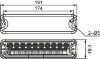 Tail Light Assembly komb. tagatuli, LED valge disain, 191x49mm, 10-30V