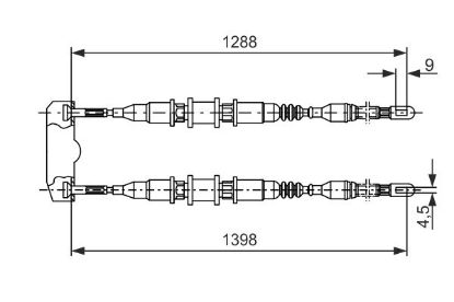 Cable Pull, parking brake -