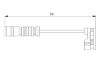 Warning Contact, brake pad wear -
