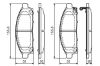Brake Pad Set, disc brake Mitsubishi Pajero II