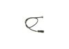 Warning Contact, brake pad wear -