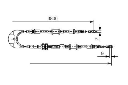 Cable Pull, parking brake -