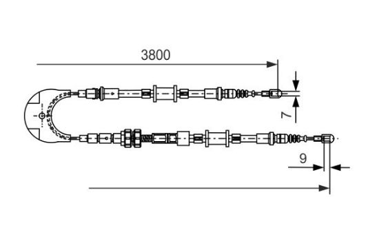 Cable Pull, parking brake -