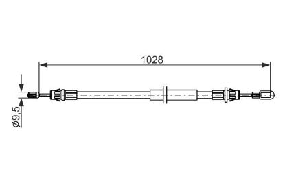 Cable Pull, parking brake -