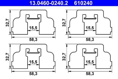Accessory Kit, disc brake pad -