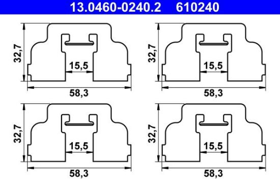 Accessory Kit, disc brake pad -