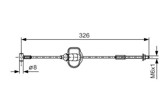 Cable Pull, parking brake -