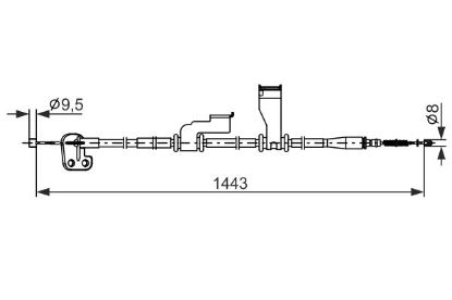 Cable Pull, parking brake -
