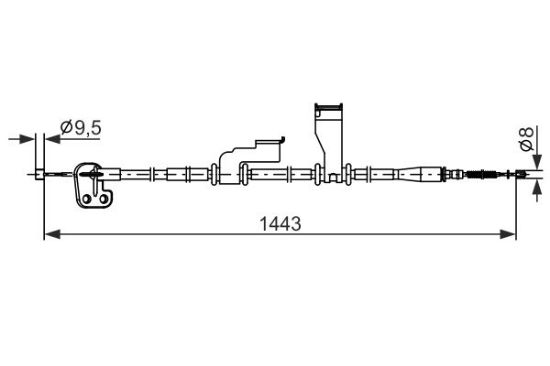Cable Pull, parking brake -