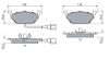 Brake Pad Set, disc brake VAG - 1J0 698 151 D