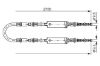 Cable Pull, parking brake -