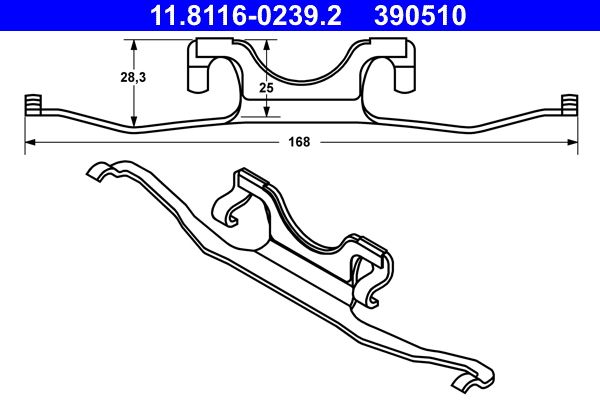 Spring, brake caliper -