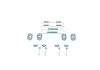 Accessory Kit, parking brake shoes -