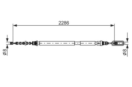 Cable Pull, parking brake -