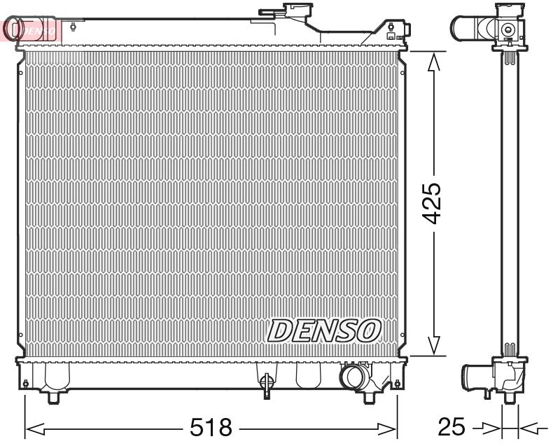 Radiator, engine cooling -
