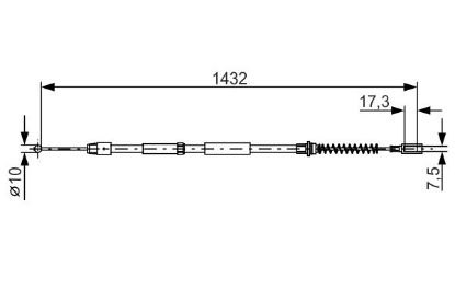 Cable Pull, parking brake -