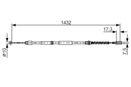 Cable Pull, parking brake -