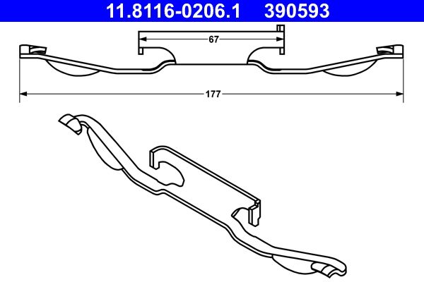 Spring, brake caliper -