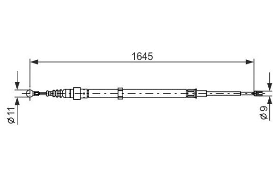Cable Pull, parking brake -
