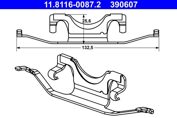 Spring, brake caliper -