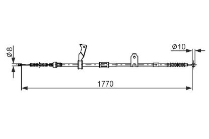 Cable Pull, parking brake -