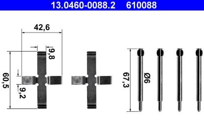 Accessory Kit, disc brake pad -
