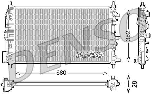 Radiator, engine cooling -