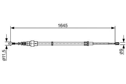 Cable Pull, parking brake -