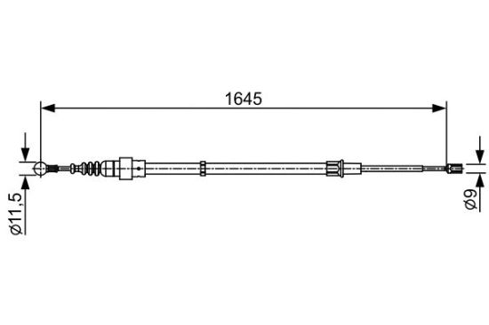 Cable Pull, parking brake -