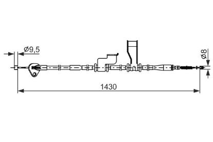Cable Pull, parking brake -
