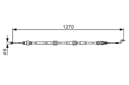 Cable Pull, parking brake -