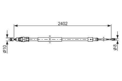 Cable Pull, parking brake - Cable Pull, parking brake -