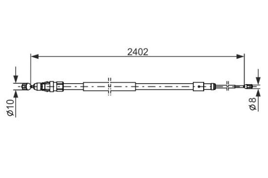 Cable Pull, parking brake -
