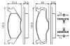 Brake Pad Set, disc brake VAG - 1H0 698 151