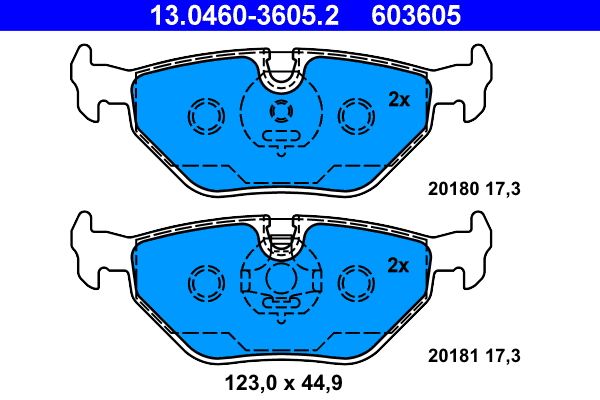 Brake Pad Set, disc brake BMW - 34 21 6 761 238